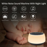 White Noise Machine USB Timed Shutdown Sleep Sound Machine For Sleeping & Relaxation for Baby Adult Office Travel